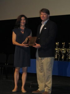 Jeanie O'Shaughnessy, WGFS Chair, and Greg Tolbert, Boys & Girls Clubs Director