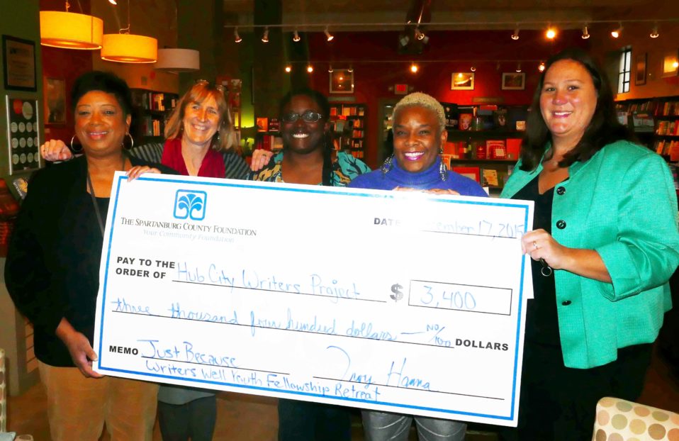 The Spartanburg County Foundation Awards Hub City Writers Project $3,400