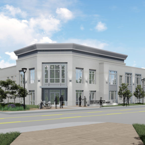 Center for Philanthropy, Exterior Rendering 1, cropped